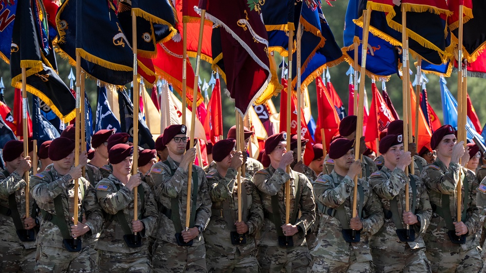 SD Delivers Remarks at 82nd Airborne Division Review at Fort Bragg