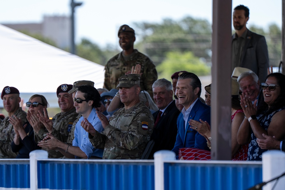 SD Delivers Remarks at 82nd Airborne Division Review at Fort Bragg