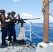 U.S. Coast Guard Cutter Stratton crew train with the M2A1 .50 caliber machine gun while patrolling the Pacific Ocean