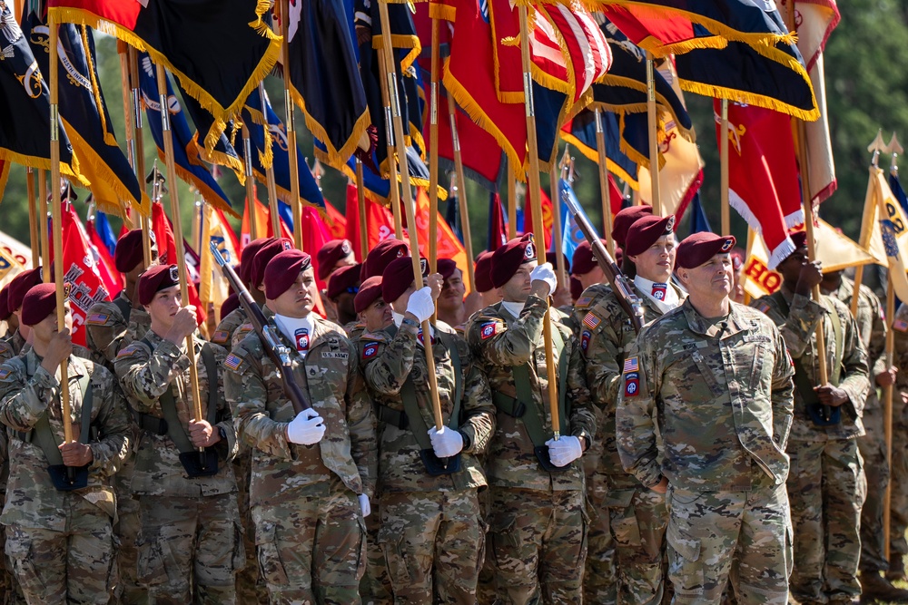 SD Delivers Remarks at 82nd Airborne Division Review at Fort Bragg