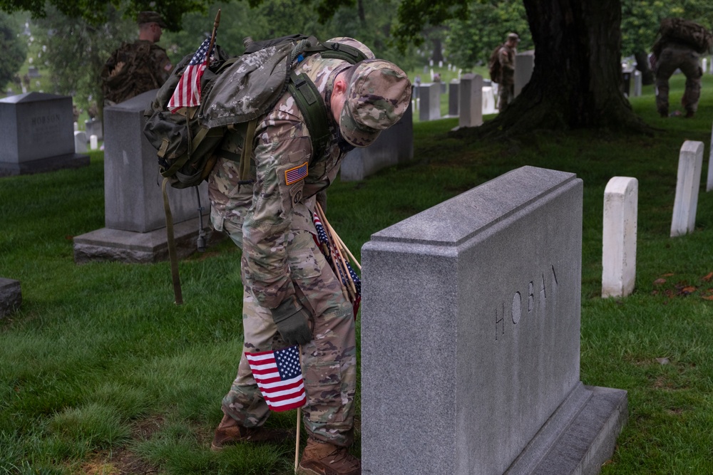 The Old Guard's 77th Year of “Flags In” at Arlington National Cemetery