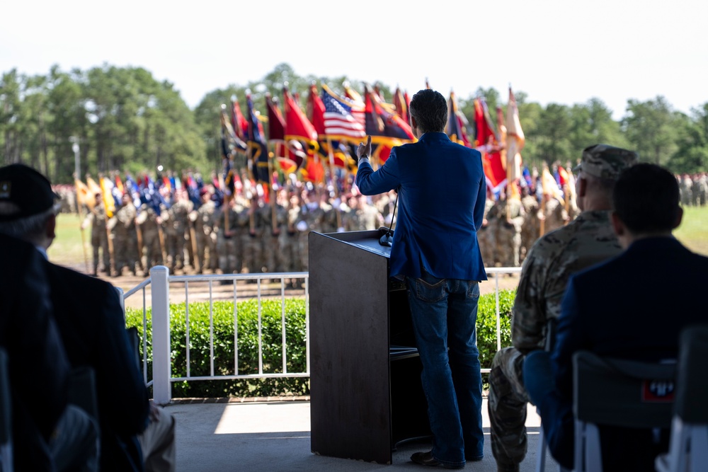 SD Delivers Remarks at 82nd Airborne Division Review at Fort Bragg