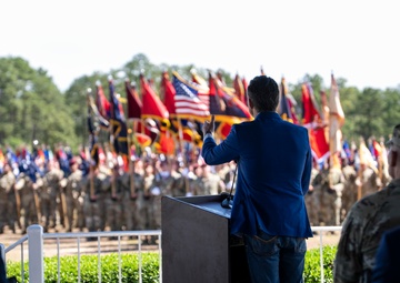 SD Delivers Remarks at 82nd Airborne Division Review at Fort Bragg