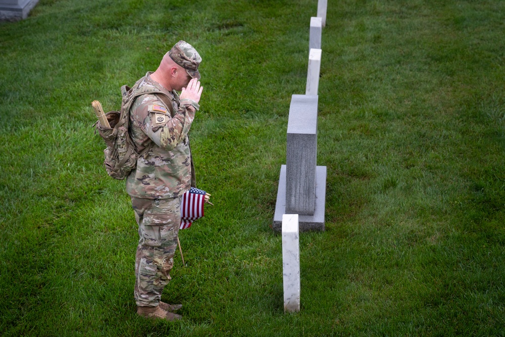 The Old Guard's 77th Year of “Flags In” at Arlington National Cemetery