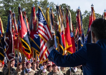 SD Delivers Remarks at 82nd Airborne Division Review at Fort Bragg