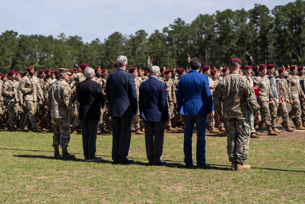 SD Delivers Remarks at 82nd Airborne Division Review at Fort Bragg