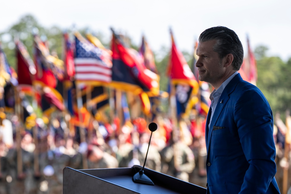 SD Delivers Remarks at 82nd Airborne Division Review at Fort Bragg