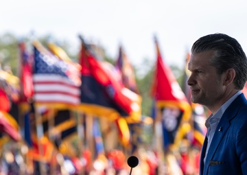 SD Delivers Remarks at 82nd Airborne Division Review at Fort Bragg