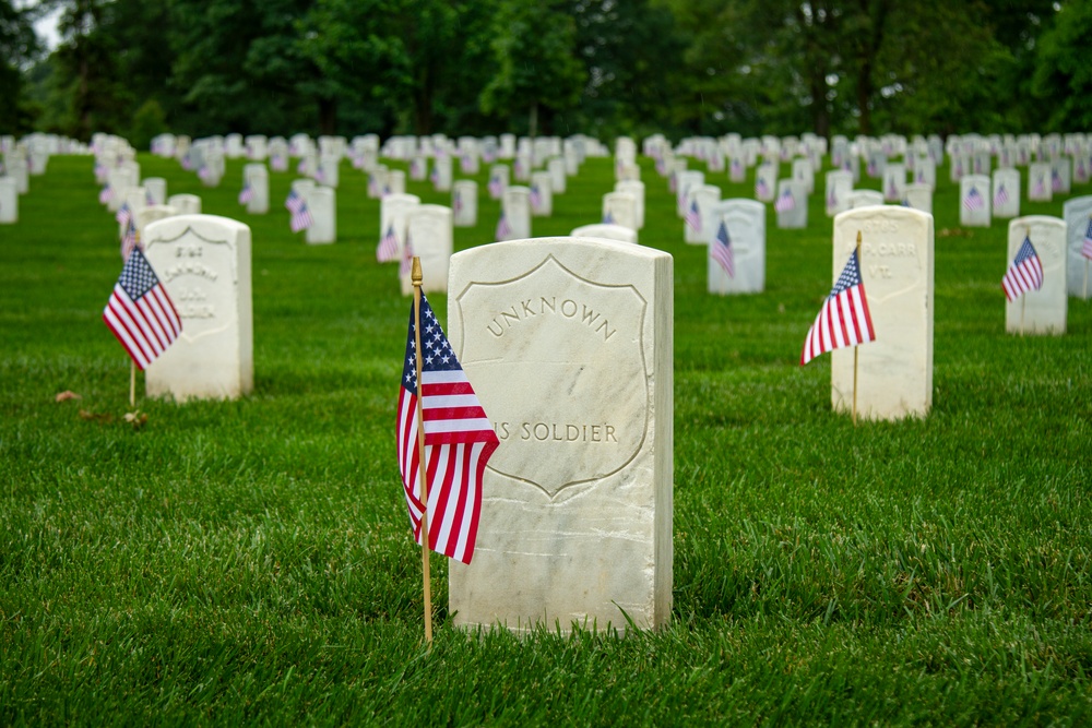 The Old Guard's 77th Year of “Flags In” at Arlington National Cemetery