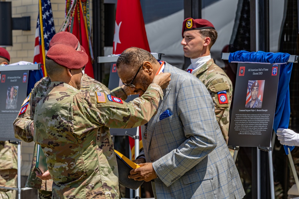 The All American Hall of Fame inducts  retired Command Sgt. Maj. Basnight