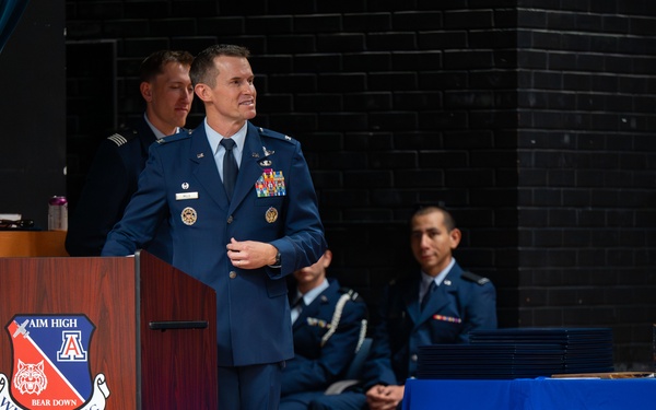 355th Wing commander attends AFROTC Detachment 020 commissioning ceremony