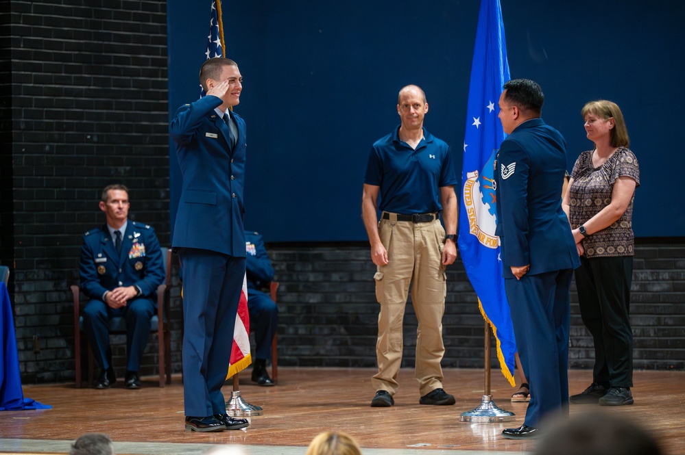 355th Wing commander attends AFROTC Detachment 020 commissioning ceremony