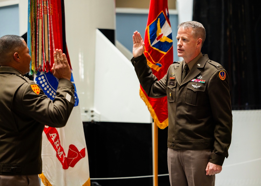 Henke Frocked to Brigadier General at Fort Sill Ceremony