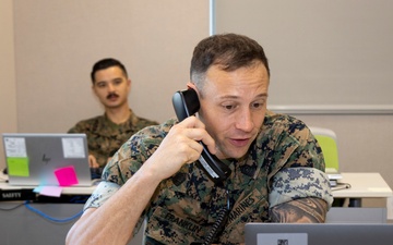 MCAS Miramar Marines participate in an Emergency Operations Center during Semper Durus 2025