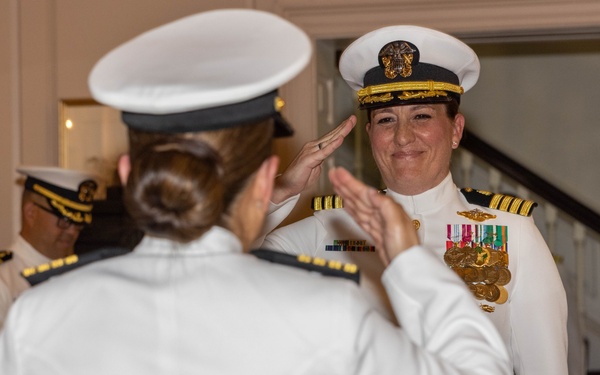 USN Capt. Key leaves NHCQ to command hospital ship, Capt. Williams takes reins