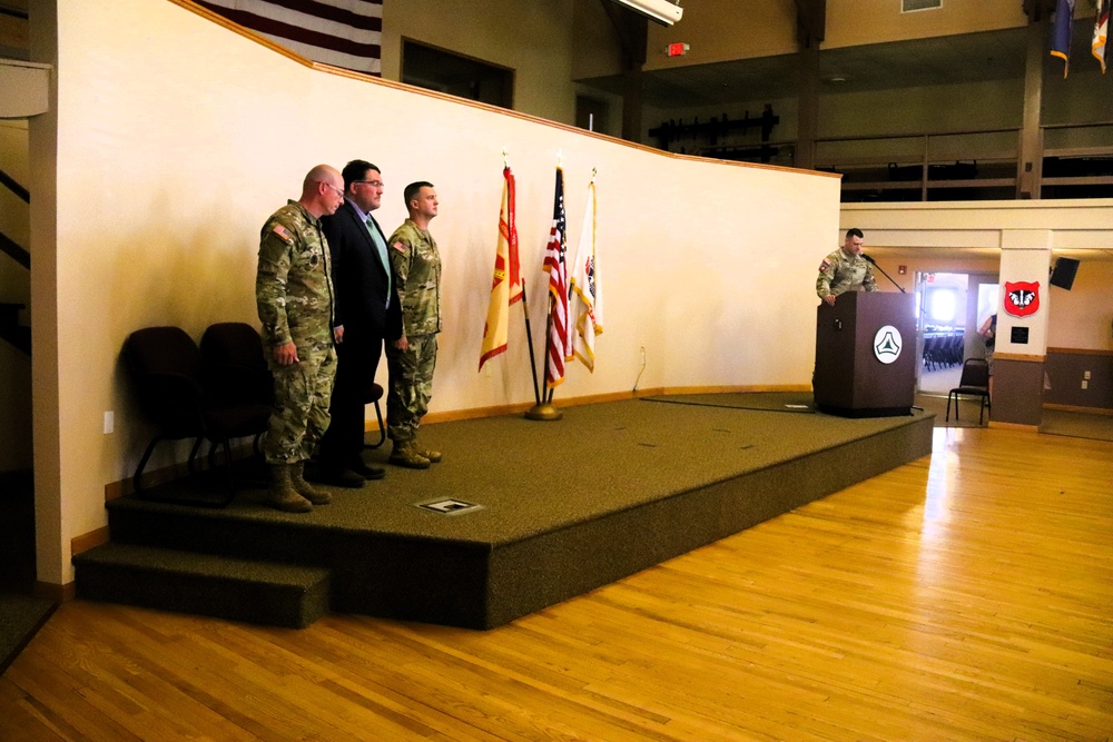 U.S. Army Garrison-Fort McCoy welcomes new command sergeant major during May change-of-responsibility ceremony