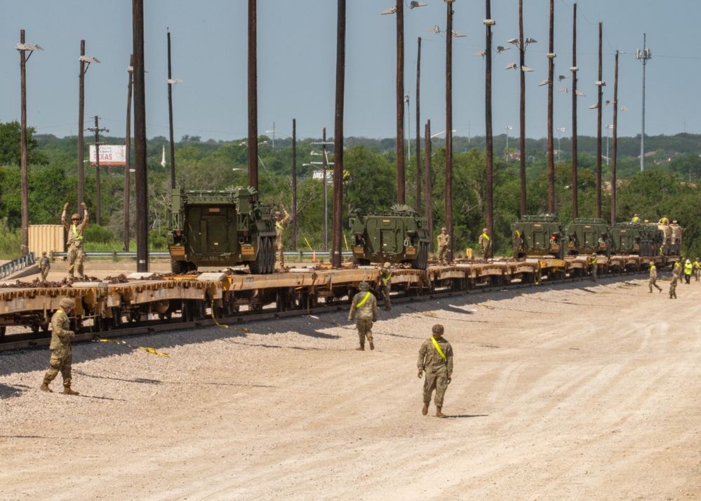 1st Cavalry Division conducts Railhead Operations for Army Birthday