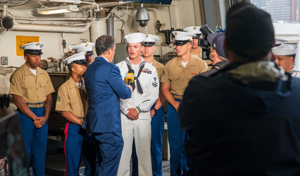 Fox &amp; Friends Live aboard USS New York