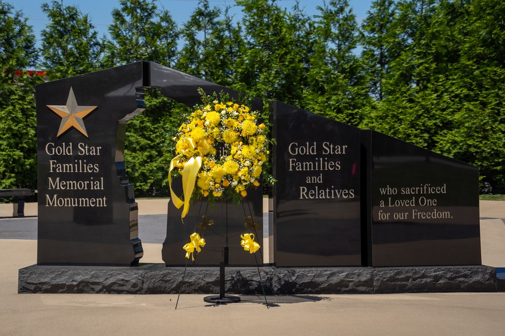 Gold Star Family Memorial Monument Wreath Laying