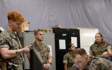 Marines with MWCS-28 conduct gear inventory