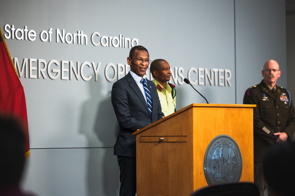NC Guard Hosts Ambassador of Botswana Press Conference