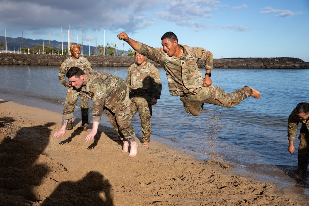 25th DSTB Leaders Beach PT