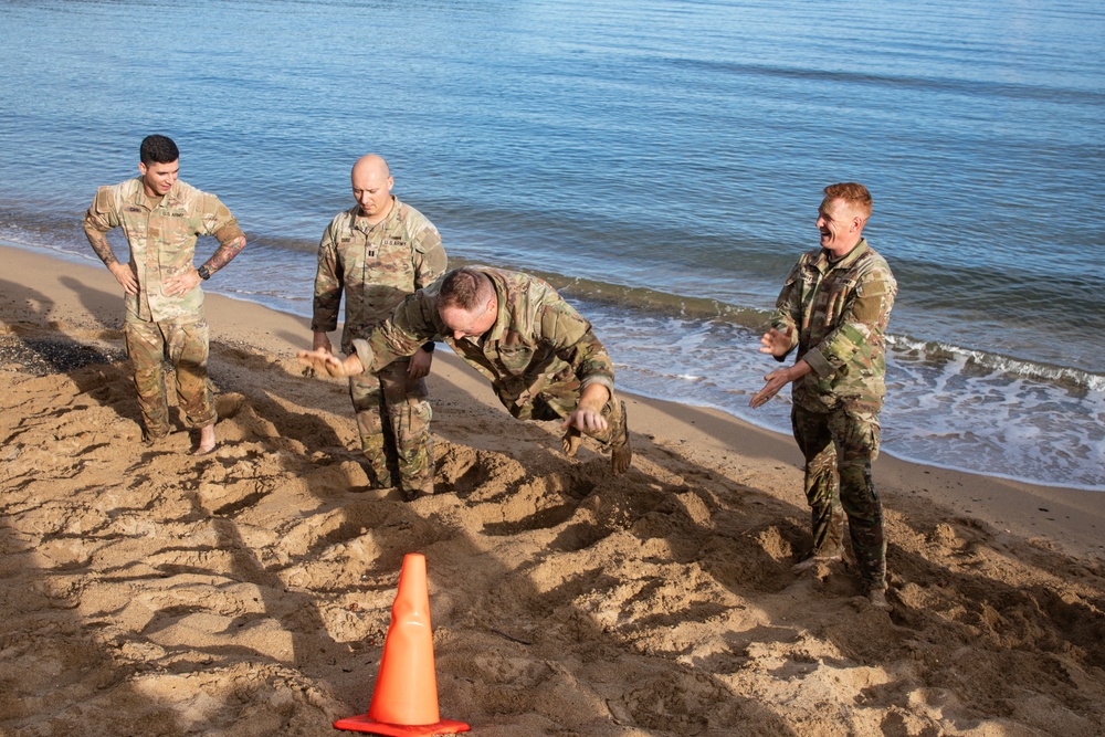 25th DSTB Leaders Beach PT