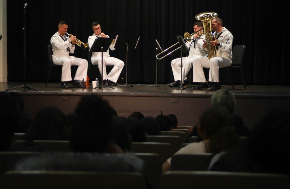 LA Fleet Week Service Members Perform at Loara Elementary School