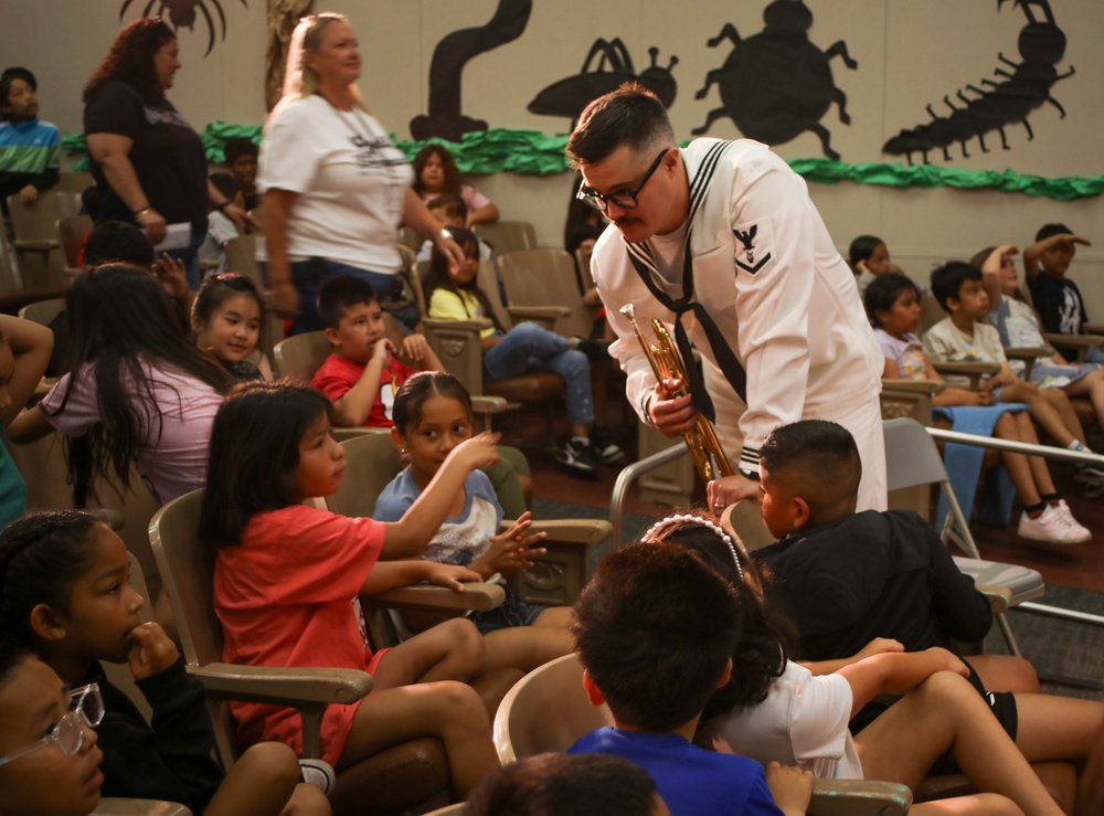 LA Fleet Week Service Members Perform at Loara Elementary School