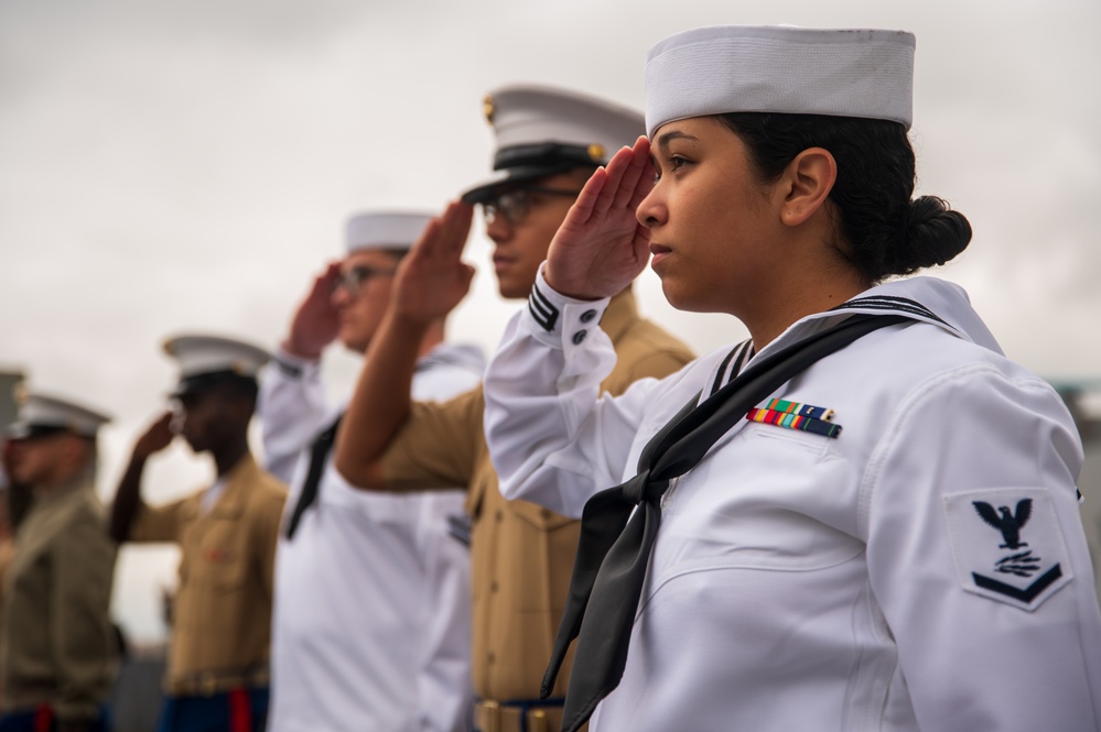 USS New York arrives for Fleet Week New York 2025