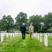 Secretary of the Army, Hon. Dan Driscoll, participates in the Flags In at Arlington National Cemetery