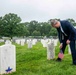 Secretary of the Army, Hon. Dan Driscoll, participates in the Flags In at Arlington National Cemetery