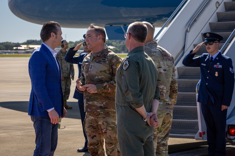 U.S. Secretary of Defense Pete Hegseth visits Fort Bragg for All American Week