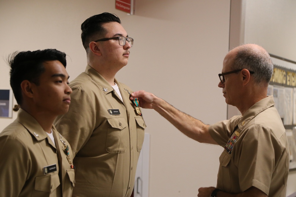Two Navy Hospital Corpsmen Honored for their Swift Response at NAS Lemoore