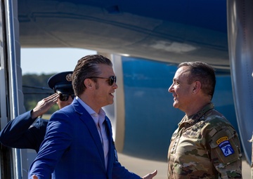 U.S. Secretary of Defense Pete Hegseth visits Fort Bragg for All American Week