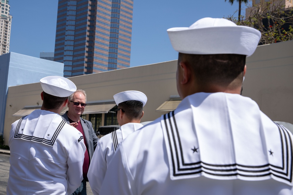 U.S. Sailors tour Fox Studios for Los Angeles Fleet Week