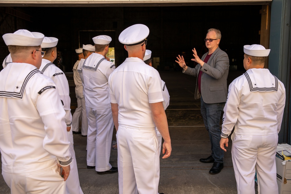 U.S. Sailors tour Fox Studios for Los Angeles Fleet Week