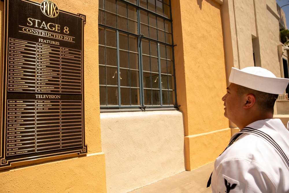 U.S. Sailors tour Fox Studios for Los Angeles Fleet Week