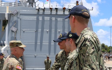 USSPACECOM Deputy Commander Tours USS Frank E. Petersen Jr. (DDG 121)