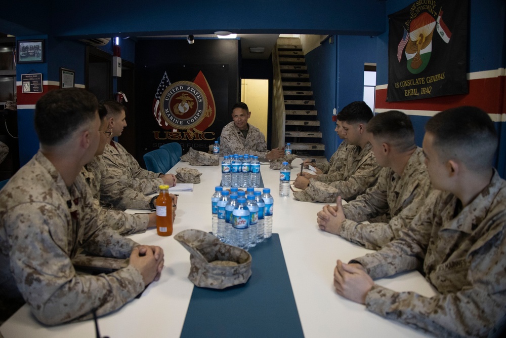 SMMC Ruiz visits U.S. Consulate General Erbil