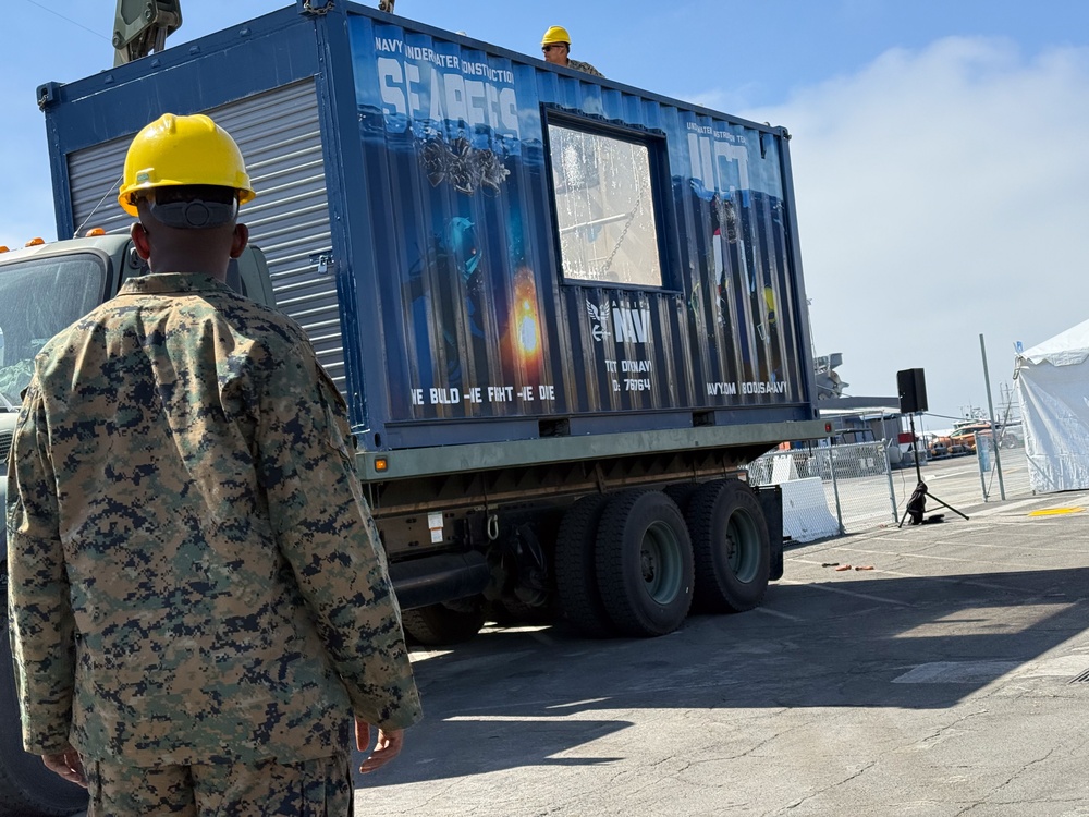 Seabees from NMCB-4 and UCT-2 Showcase Naval Construction Capabilities During Fleet Week 2025 Kickoff