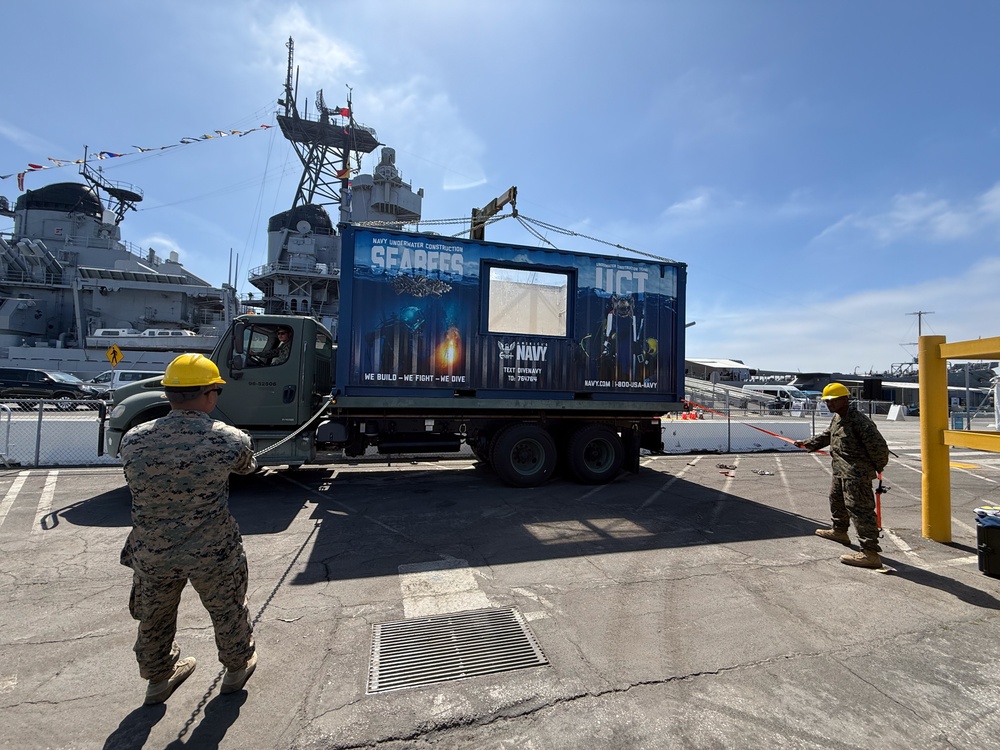 Seabees from NMCB-4 and UCT-2 Showcase Naval Construction Capabilities During Fleet Week 2025 Kickoff