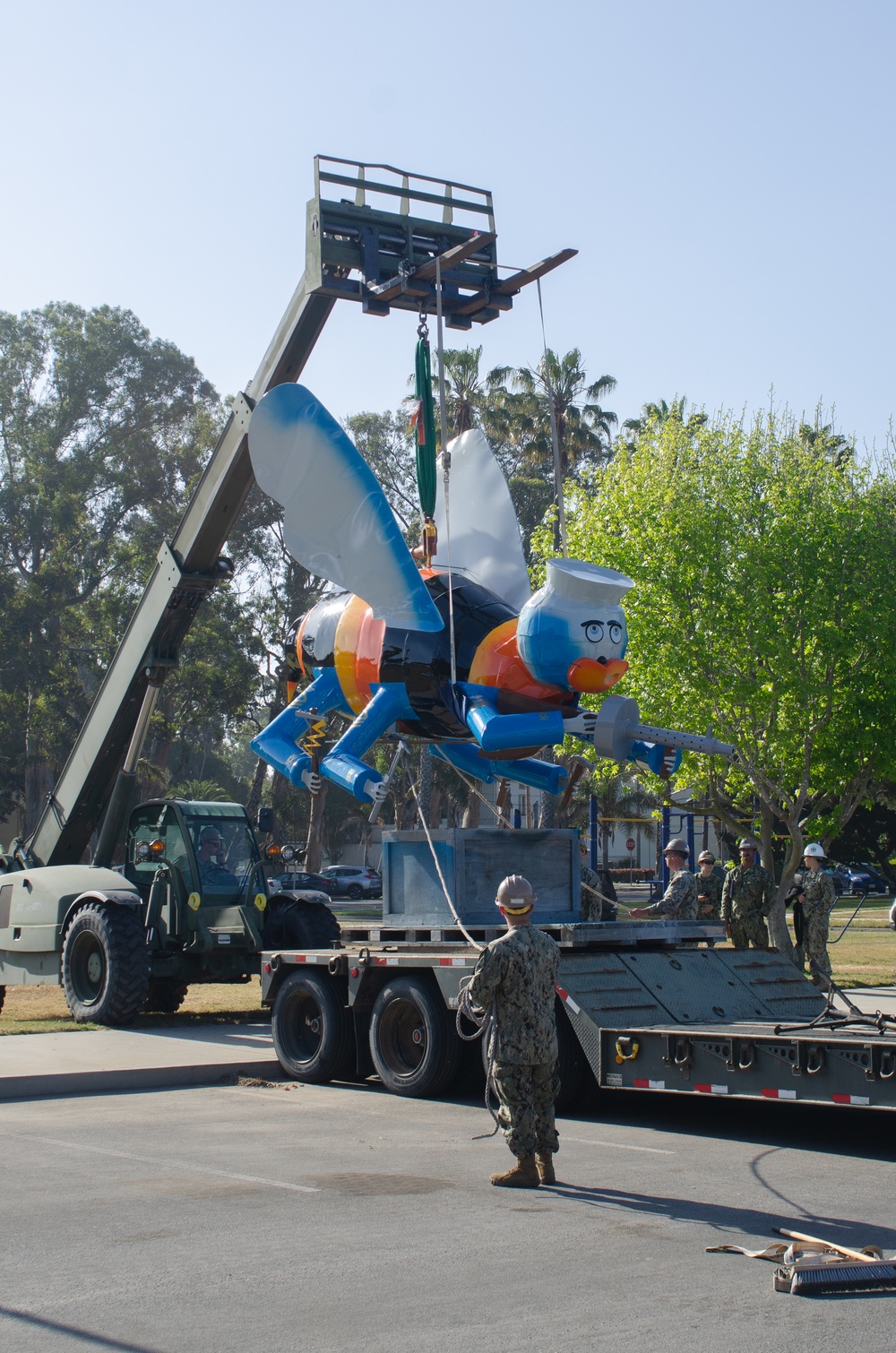 Seabees Place Seabee Statue