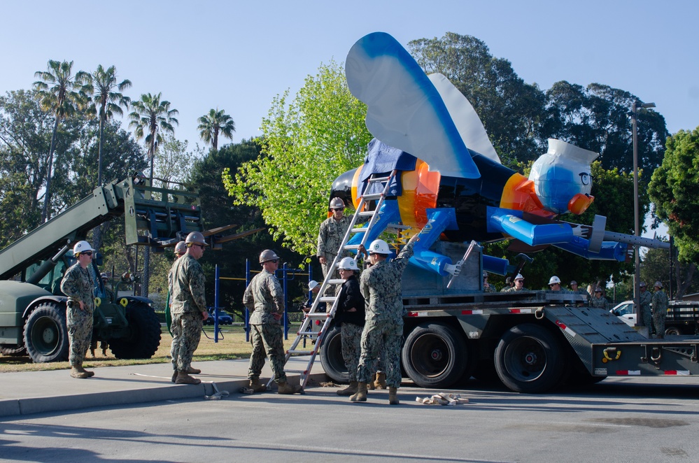 Seabees Place Seabee Statue