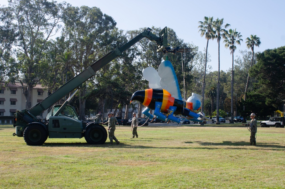 Seabees Place Seabee Statue