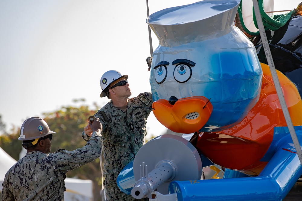 Seabees Place Seabee Statue