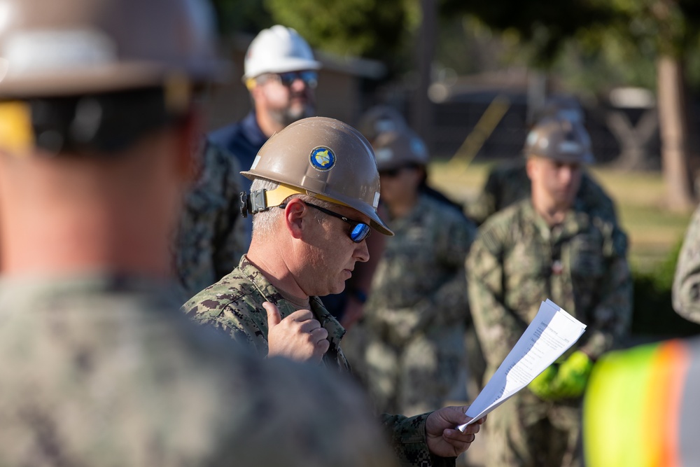 Seabees Place Seabee Statue