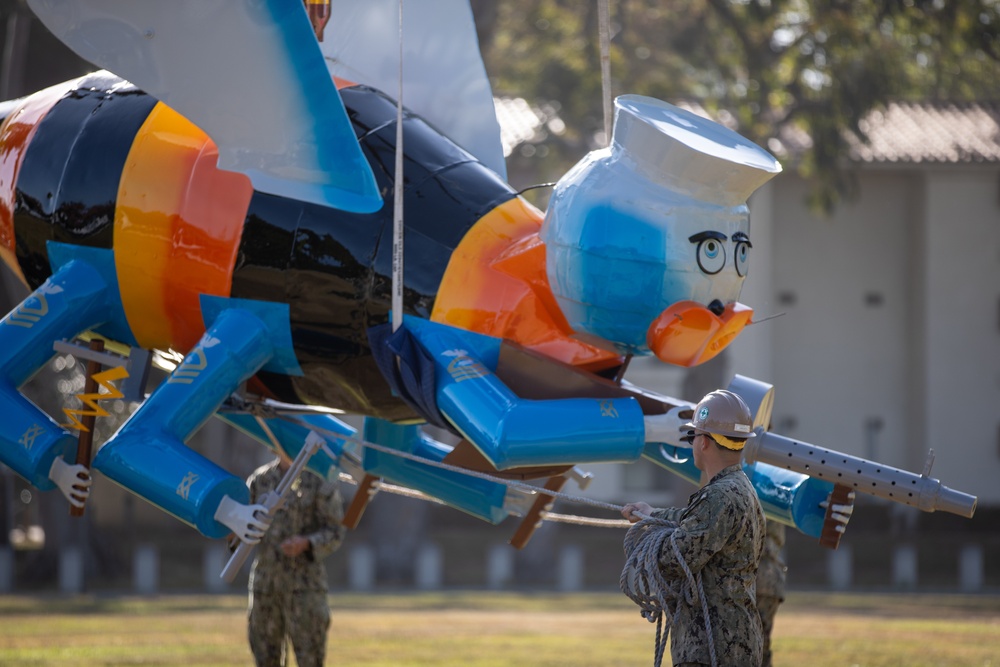 Seabees Place Seabee Statue