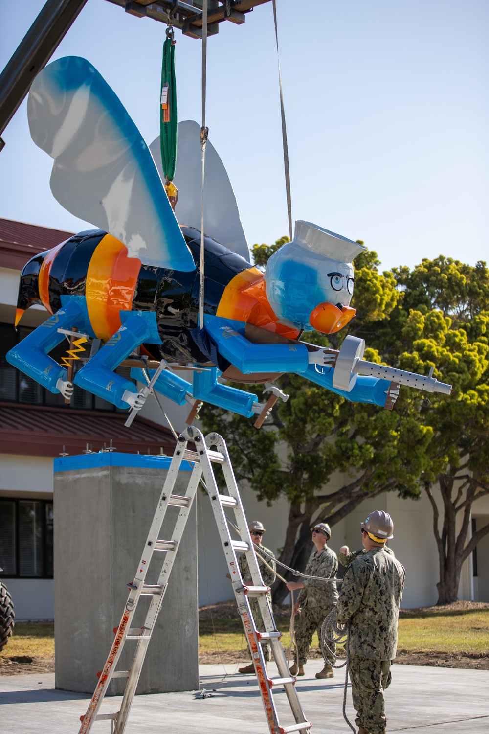 Seabees Place Seabee Statue