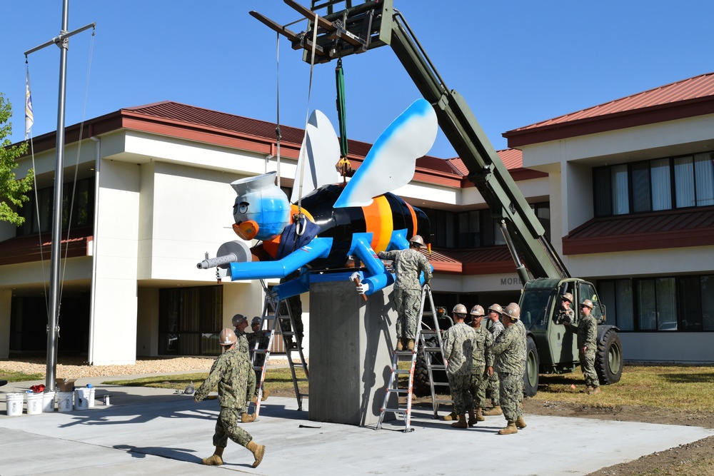 Seabees Place Seabee Statue
